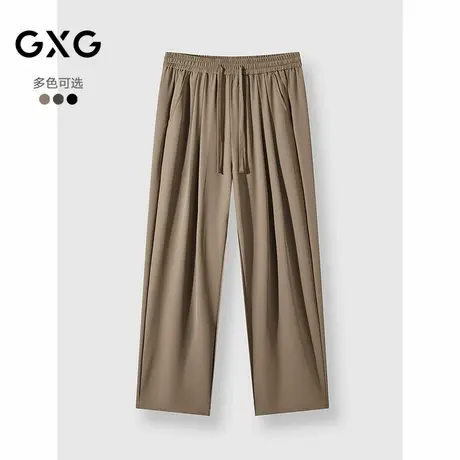 25年夏季新品GXG男装休闲裤直筒多色可选宽松简约百搭男士长裤商品大图