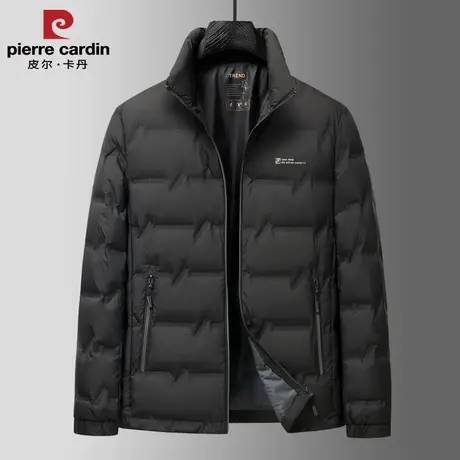 皮尔卡丹羽绒服男冬季新款立领加厚保暖中年爸爸装商务休闲外套男商品大图