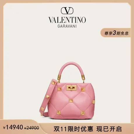 【限时优惠】华伦天奴VALENTINO女士 ROMAN STUD 羊皮革手提包商品大图