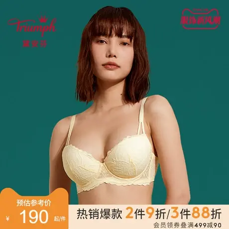 Triumph/黛安芬升升杯性感蕾丝有钢圈内衣女小胸聚拢文胸E004179商品大图