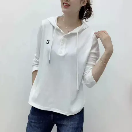 卫衣女2025新款早秋休闲小众长袖连帽时尚百搭显瘦女装洋气上衣潮商品大图