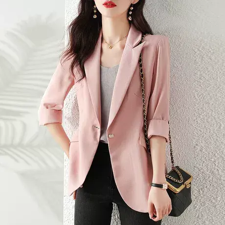 【直播】春秋新款韩版时尚气质小个子休闲洋气西服图片