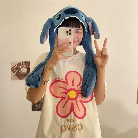 红续韩版学院风短袖t恤女2023年新款宽松oversize小个子夏季上衣图片