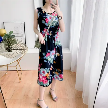 海边度假三亚旅游拍照衣服超仙沙滩裙纯欲风吊带性感露背连衣裙夏商品大图