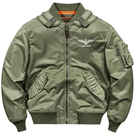 VIP冬季棉衣男士飞行员夹克加厚棉服大码宽松工装外套潮流棒球服商品大图