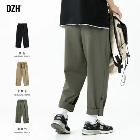 男士痞帅男裤子休闲百搭男款美式高街工装裤潮牌男裤锥形裤直筒裤图片