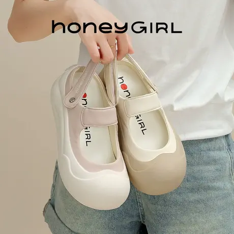 honeyGIRL踩屎感女鞋2025年新款夏季百搭小众可爱包头拖鞋可两穿商品大图