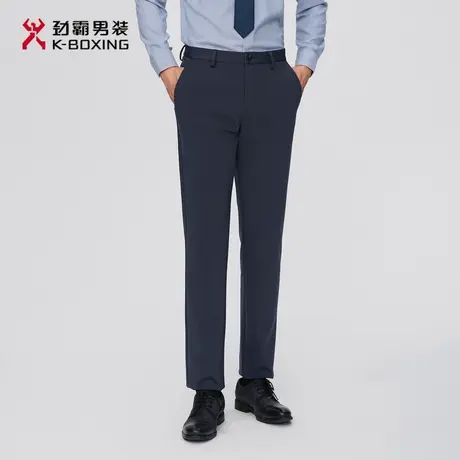 劲霸男装男士休闲裤秋冬新款修微弹轻松穿商务休闲直筒长裤子男商品大图
