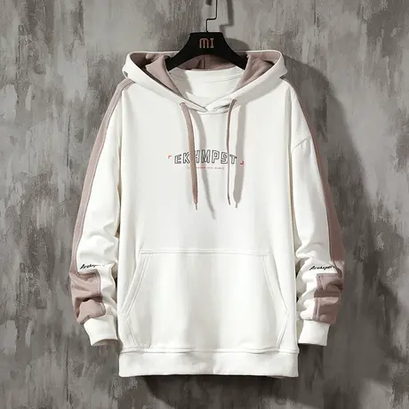 男士春季连帽卫衣2023新款春秋款宽松百搭ins潮牌外套男生上衣服商品大图