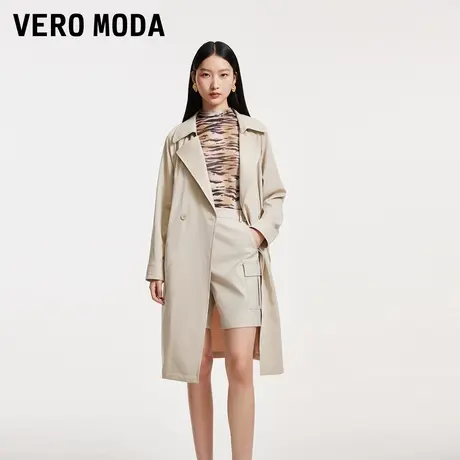 Vero Moda奥莱风衣外套女早秋新款气质知性通勤纯色宽松大衣上衣图片