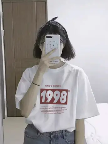 不一样特别的情侣装夏季套装2023新款短袖t恤小众高级感衣服男女图片