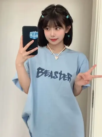 美式复古纯棉短袖t恤女夏季慵懒风半袖设计感小众chic港味上衣服商品大图