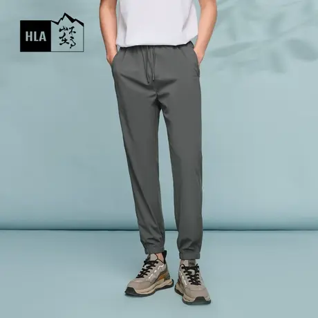 HLA/海澜之家循迹山不在高系列休闲裤24春夏新系带梭织裤子男商品大图