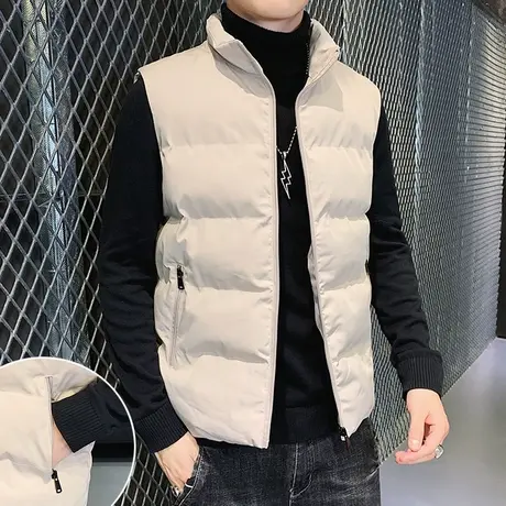 男士马甲秋冬季2023年爆款羽绒棉新款保暖马夹坎肩外套男装春秋款商品大图