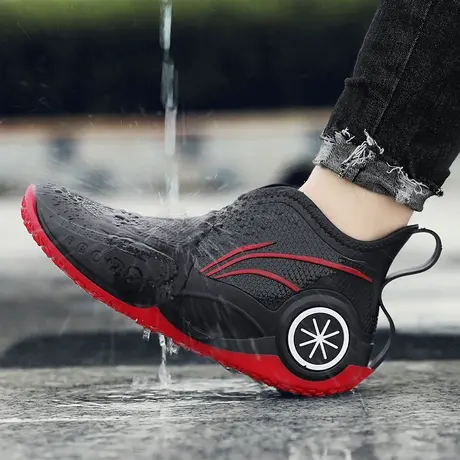 雨鞋男款2023新款钓鱼水鞋厨房防滑鞋户外厨师胶鞋防水鞋男士雨靴商品大图