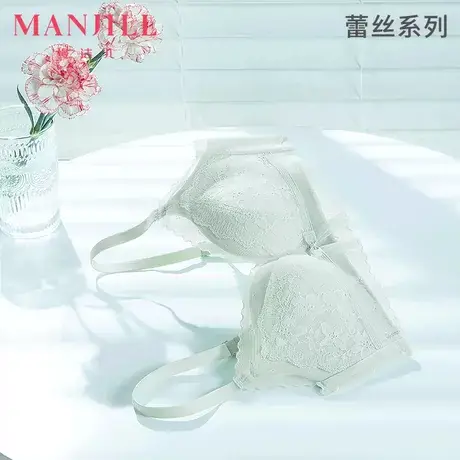 【直播专享】熳洁儿内衣女蕾丝性感胸罩轻薄无痕美背收副乳文胸商品大图