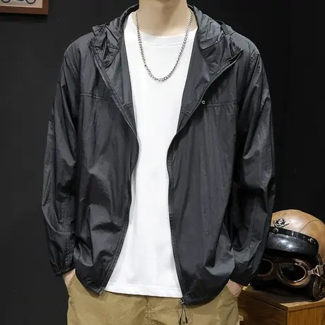轻薄冰丝防晒衣男士夏季户外防晒服新款钓鱼速干外套男款防紫外线图片