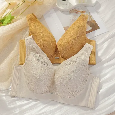 Shaply/莎莲妮大胸显小薄款软钢圈调整型上托聚拢收副乳内衣女商品大图