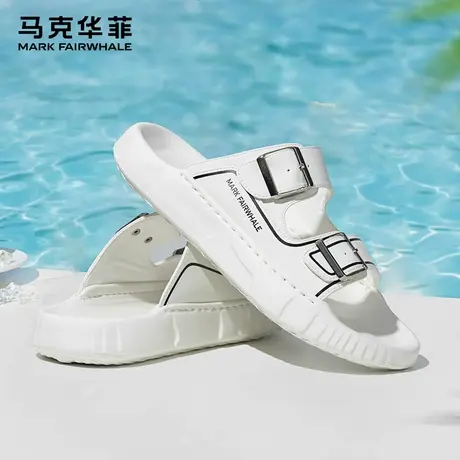 马克华菲2025夏季新款男士一字鞋外穿潮流运动拖鞋防滑两用一字拖商品大图