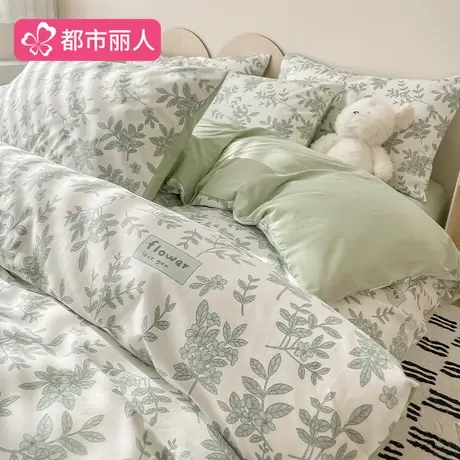 床上四件套纯棉全棉床单被套被罩2025新款学生宿舍三件套床笠床品商品大图