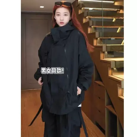 三合一冲锋衣外套男高级感春秋美式痞帅防水防风机能户外宽松夹克图片