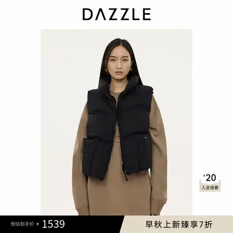 DAZZLE地素 羽绒服2024冬季新款无袖羽绒马甲图片