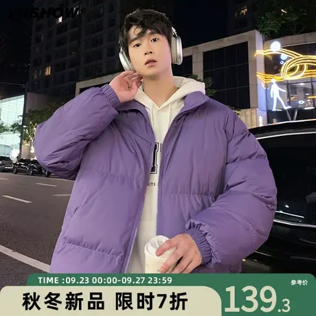 VIISHOW棉衣男冬季2023短款宽松立领加厚棉服休闲oversize外套潮商品大图