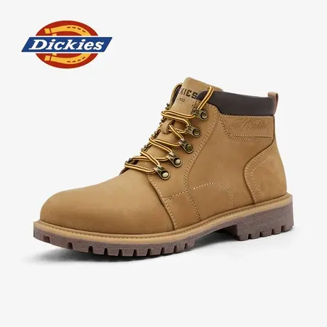 Dickies马丁靴男款2025秋冬新款户外登山靴真皮踢不烂复古大黄靴商品大图