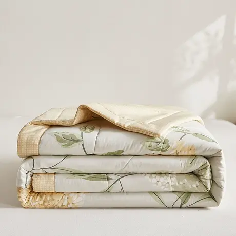 恒源祥全棉印花棉花夏被纯棉床单枕套夏季空调被夏凉被家用四件套商品大图