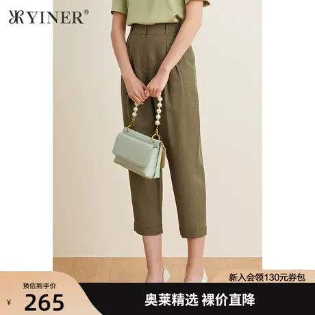 YINER音儿女装夏季新款直筒裤休闲裤商品大图