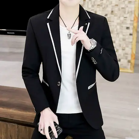 小西装外套男士2022新款春季帅气礼服上衣ins夜店韩版潮牌单西服图片