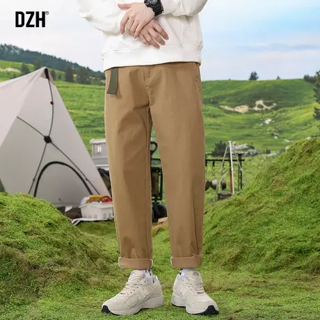 男士日系卡其色工装裤潮牌男青少年百搭裤子春夏休闲长裤直筒裤男商品大图