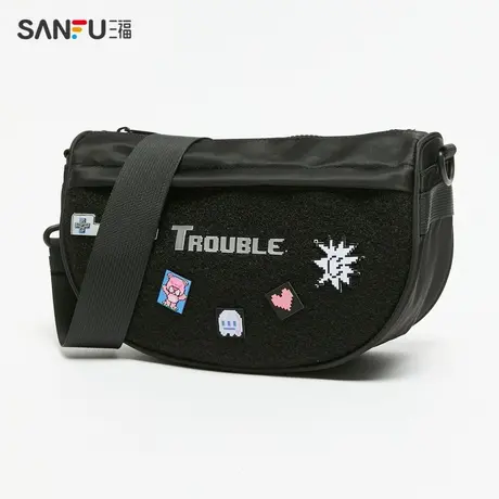 三福枕头包春季麻烦星球联名运动斜挎包立体休闲女包483728商品大图