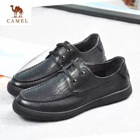 Camel/骆驼男鞋春夏新品牛皮时尚商务休闲舒适透气皮鞋A202155907商品大图