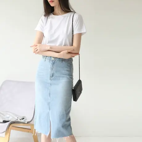 夏装新款短袖女学生宽松韩版ulzzang纯棉t恤韩范上衣SC18商品大图