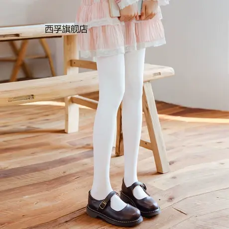 春秋冬季洛丽塔白色丝袜加长连裤袜子女lolita舞蹈袜高个子打底裤商品大图