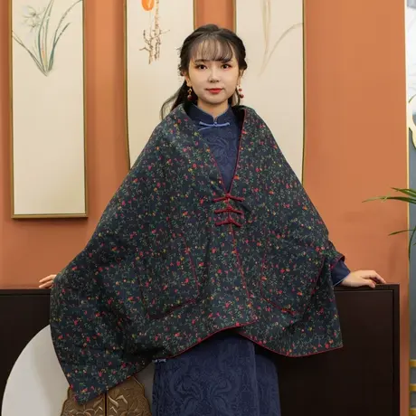 筠雅改良唐装棉袄女中国风中式棉服女款冬季外套小棉衣禅意茶服商品大图