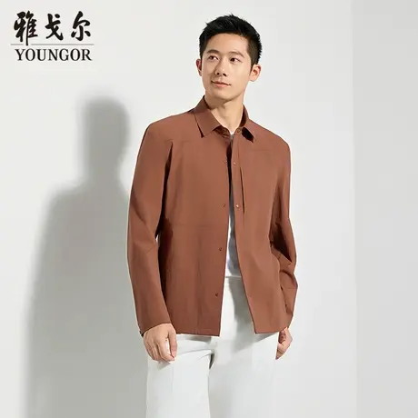 【商场同款】雅戈尔男士夹克春季新款官方商务休闲单夹克外套男图片