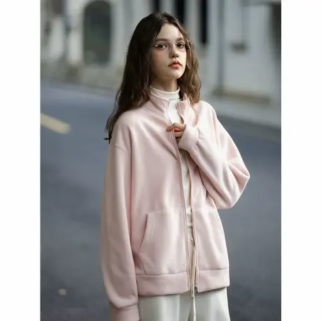 唐狮秋冬季立领短款外套女净色简约风时尚宽松早秋穿搭韩系TUTA图片