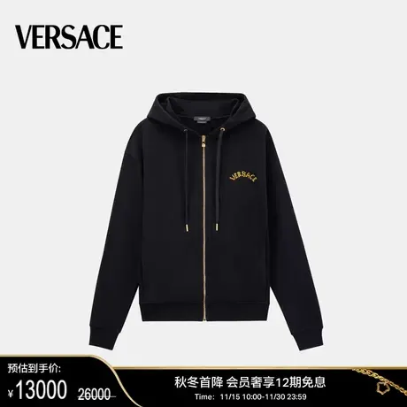 【甄选折扣】 VERSACE/范思哲 男士Seashell Baroque Logo连帽衫商品大图