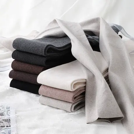 无痕九分打底裤春秋薄款女裤纯棉裤袜白色内外穿秋裤紧身裤子显瘦图片