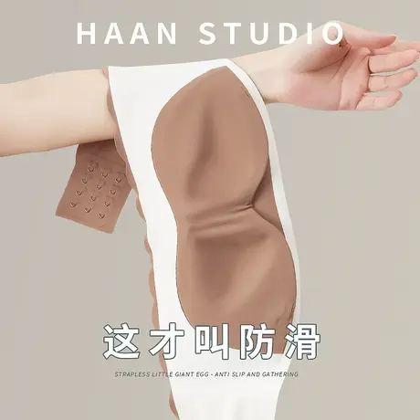 无肩带抹胸内衣女防滑聚拢小胸夏季无痕隐形美背裹胸文胸罩不下滑图片