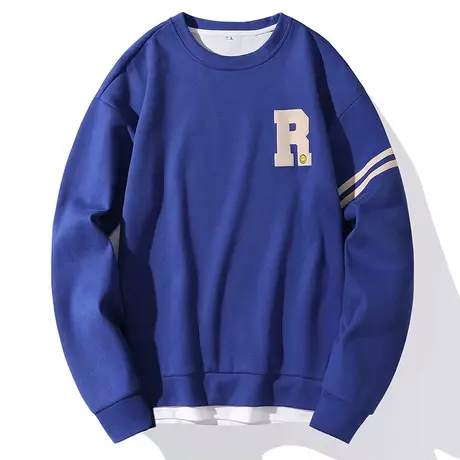 春秋装长袖卫衣男士2022新款圆领打底衫韩版宽松套头体恤男装潮商品大图