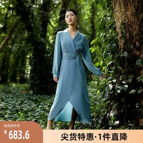 【歌莉娅奥莱】春季新品三醋酸连衣裙122L4K830图片