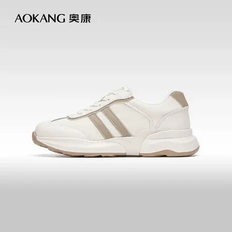 奥康女鞋 春秋经典百搭阿甘德训鞋时尚系带休闲鞋门店发货商品大图