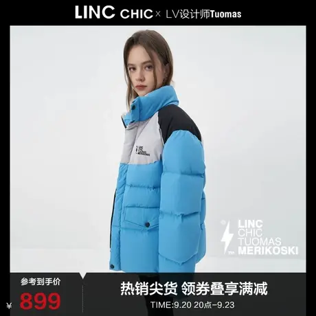 LINCCHIC金羽杰羽绒服女设计师联名系列面包短款羽绒服N22801502Y商品大图