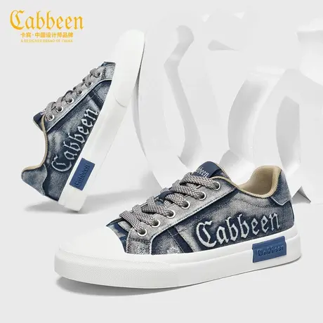 Cabbeen/卡宾男士板鞋2025秋季新款时尚软底舒适潮流厚底运动鞋商品大图