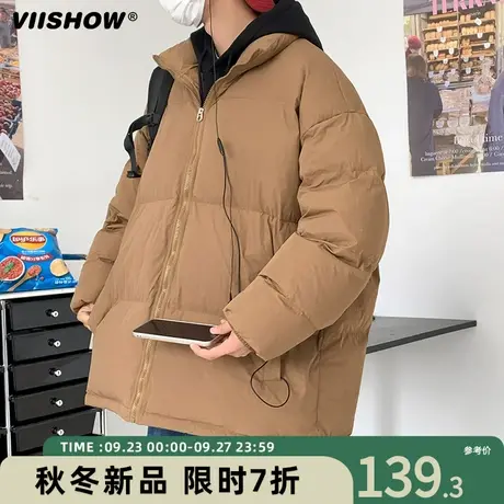 VIISHOW棉衣男冬季2023防风宽松立领加厚棉服休闲oversize外套潮商品大图