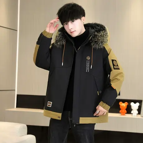 冬季男士棉衣潮流加厚外套男加绒夹克青少年学生帅气保暖棉服男装图片