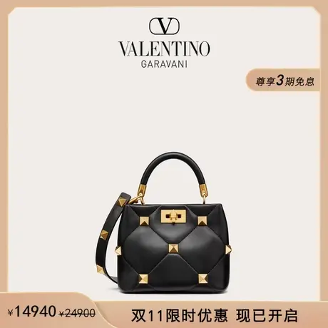 【限时优惠】华伦天奴VALENTINO女士 ROMAN STUD 软羊革手提包商品大图